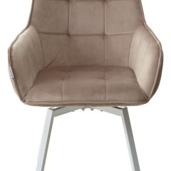 Стул MAVERICK 360 град. поворот. BLUVEL-40 BEIGE/ белый каркас, М-City в Покачах - pokachi.mebel24.online | фото 7
