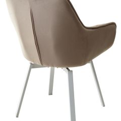 Стул MAVERICK 360 град. поворот. BLUVEL-40 BEIGE/ белый каркас, М-City в Покачах - pokachi.mebel24.online | фото 9