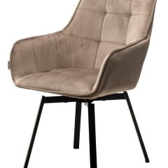 Стул MAVERICK 360 град. поворот. BLUVEL-40 BEIGE/ черный каркас, М-City в Покачах - pokachi.mebel24.online | фото 4