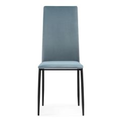 Стул на металлокаркасе Tod light blue / black в Покачах - pokachi.mebel24.online | фото