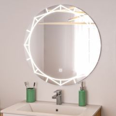 Зеркало Алжир 700 с подсветкой Домино (GL7033Z) в Покачах - pokachi.mebel24.online | фото 3