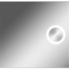 Зеркало Cosmo 100 alum (линза) с подсветкой Sansa (SCL1026Z) в Покачах - pokachi.mebel24.online | фото 1