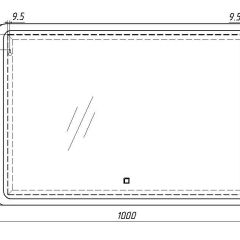 Зеркало Dream 100 alum с подсветкой Sansa (SD1024Z) в Покачах - pokachi.mebel24.online | фото 7