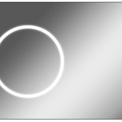 Зеркало Eclipse 100 black с подсветкой Sansa (SE1032Z) в Покачах - pokachi.mebel24.online | фото 1
