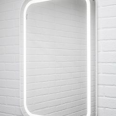Зеркало Elis 100 white с подсветкой Sansa (SEe1045Z) в Покачах - pokachi.mebel24.online | фото 3