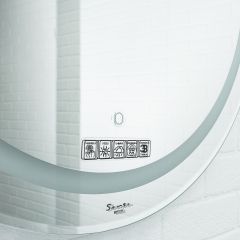 Зеркало Gia 75 white с подсветкой Sansa (SGa1044Z) в Покачах - pokachi.mebel24.online | фото 4