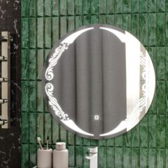 Зеркало Канберра 700х700 с подсветкой Домино (GL7032Z) в Покачах - pokachi.mebel24.online | фото 7