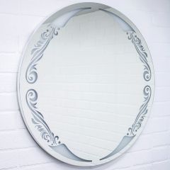Зеркало Канберра 700х700 с подсветкой Домино (GL7032Z) в Покачах - pokachi.mebel24.online | фото 2