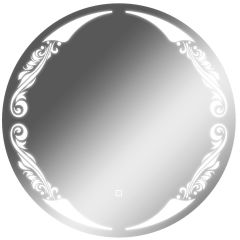 Зеркало Канберра 700х700 с подсветкой Домино (GL7032Z) в Покачах - pokachi.mebel24.online | фото 1
