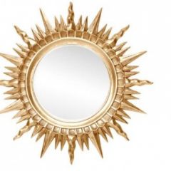 Зеркало круглое золото (1810(1) в Покачах - pokachi.mebel24.online | фото 1