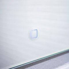 Зеркало Quadro 100 alum (линза) с подсветкой Sansa (SQL1030Z) в Покачах - pokachi.mebel24.online | фото 7