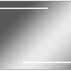 Зеркало Ray 90 black с подсветкой Sansa (SR1036Z) в Покачах - pokachi.mebel24.online | фото 1