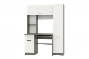 АЛЬФА Стол рабочий (графит/белый) в Покачах - pokachi.mebel24.online | фото 1