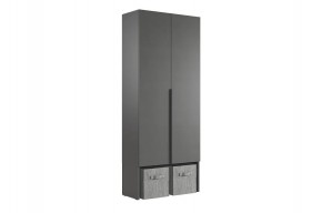 БАСКО Прихожая К1 (графит) в Покачах - pokachi.mebel24.online | фото 4