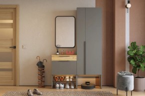 БАСКО Прихожая К8 (графит) в Покачах - pokachi.mebel24.online | фото
