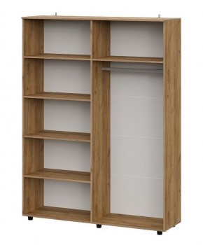 БАЙКАЛ Шкаф четырехстворчатый (Графит/Дуб золотой) в Покачах - pokachi.mebel24.online | фото 2