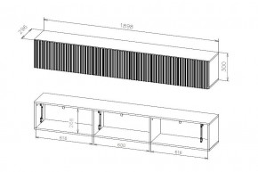 БАЙКАЛ Тумба (Графит/Дуб золотой) в Покачах - pokachi.mebel24.online | фото 3