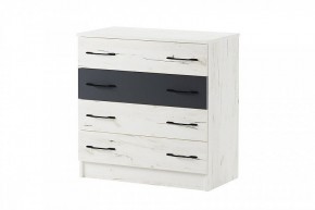 БЕАТРИС Комод К800 (дуб крафт белый/антрацит) в Покачах - pokachi.mebel24.online | фото 2