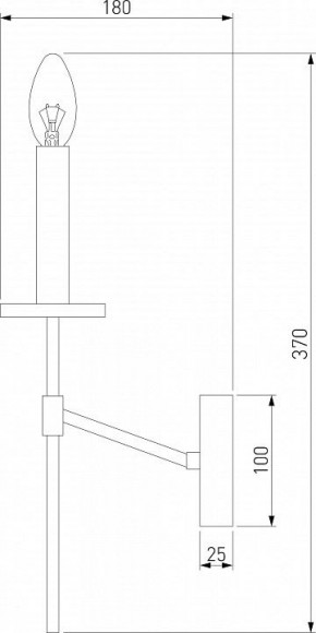 Бра Eurosvet Anders 60142/1 хром в Покачах - pokachi.mebel24.online | фото 2