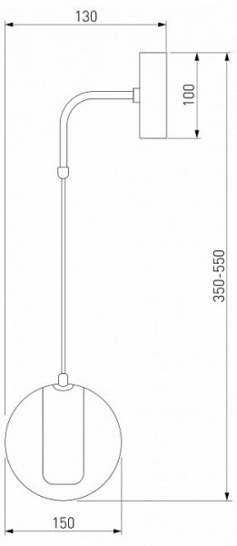 Бра Eurosvet Cobble 50258 LED дымчатый в Покачах - pokachi.mebel24.online | фото 2