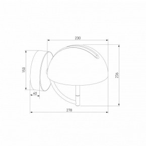 Бра Eurosvet Emisfero 50083/1 LED золото в Покачах - pokachi.mebel24.online | фото 3