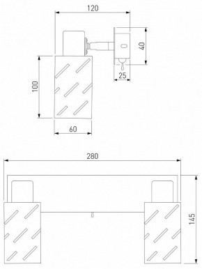 Бра Eurosvet Fente 20090/2 белый/хром в Покачах - pokachi.mebel24.online | фото 5