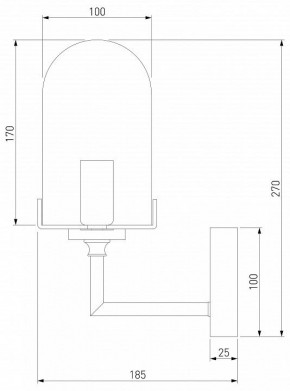 Бра Eurosvet Pluto 60156/1 хром в Покачах - pokachi.mebel24.online | фото 2