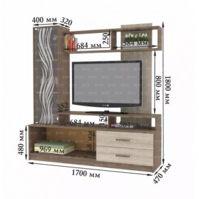 ДАРЬЯ Гостиная (Дуб Вотан/Белый глянец) в Покачах - pokachi.mebel24.online | фото 8