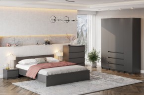 ДЕНВЕР Кровать 1600 (Графит серый) в Покачах - pokachi.mebel24.online | фото 4