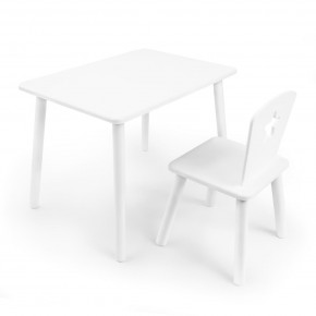 Детский комплект стол и стул «Звезда» Rolti Baby (белый/белый, массив березы/мдф) в Покачах - pokachi.mebel24.online | фото 1
