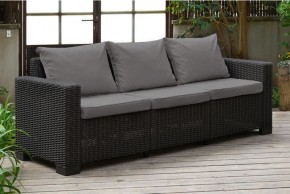 Диван Калифорния 3-х местный (California 3 Sofa), графит в Покачах - pokachi.mebel24.online | фото 1