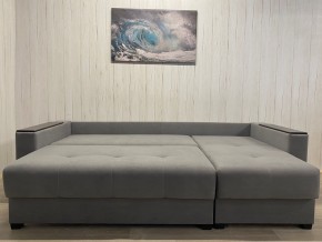 Диван угловой Комфорт-3 (НПБ+МДФ) велюр Galaxy Lite 26 в Покачах - pokachi.mebel24.online | фото 4