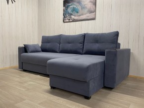 Диван угловой Комфорт-3 (НПБ+МДФ) велюр Monaco 13 в Покачах - pokachi.mebel24.online | фото 2