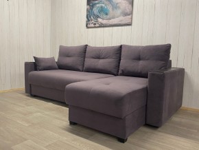 Диван угловой Комфорт-3 (НПБ+МДФ) велюр Monaco 8 в Покачах - pokachi.mebel24.online | фото