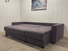 Диван угловой Комфорт-3 (НПБ+МДФ) велюр Monaco 8 в Покачах - pokachi.mebel24.online | фото 3