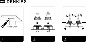 DK3022-BK Встраиваемый светильник, IP 20, 10 Вт, GU5.3, LED, черный, пластик в Покачах - pokachi.mebel24.online | фото 5