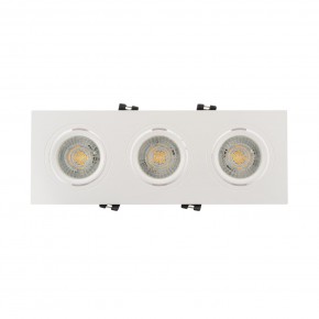 DK3023-WH Встраиваемый светильник, IP 20, 10 Вт, GU5.3, LED, белый, пластик в Покачах - pokachi.mebel24.online | фото 1
