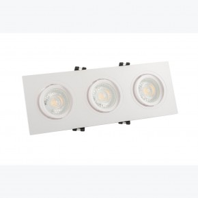 DK3023-WH Встраиваемый светильник, IP 20, 10 Вт, GU5.3, LED, белый, пластик в Покачах - pokachi.mebel24.online | фото 2