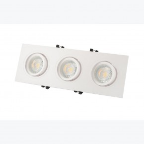 DK3023-WH Встраиваемый светильник, IP 20, 10 Вт, GU5.3, LED, белый, пластик в Покачах - pokachi.mebel24.online | фото 3