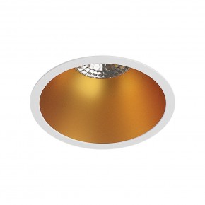 DK3026-WG Встраиваемый светильник, IP 20, 10 Вт, GU5.3, LED, белый/золотой, пластик в Покачах - pokachi.mebel24.online | фото 1
