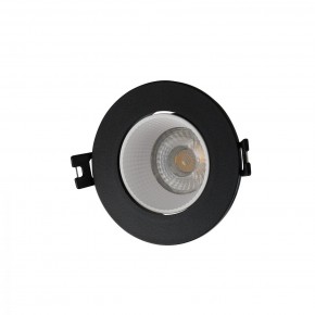 DK3061-BK+WH Встраиваемый светильник, IP 20, 10 Вт, GU5.3, LED, черный/белый, пластик в Покачах - pokachi.mebel24.online | фото 1