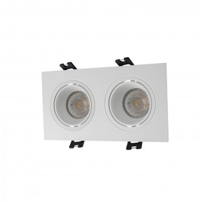 DK3072-WH Встраиваемый светильник, IP 20, 10 Вт, GU5.3, LED, белый/белый, пластик в Покачах - pokachi.mebel24.online | фото 1