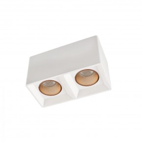 DK3085-WH+BR Светильник накладной IP 20, 10 Вт, GU5.3, LED, белый/бронзовый, пластик в Покачах - pokachi.mebel24.online | фото 1
