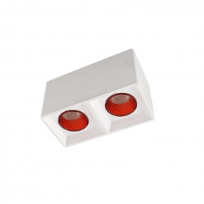 DK3085-WH+RD Светильник накладной IP 20, 10 Вт, GU5.3, LED, белый/красный, пластик в Покачах - pokachi.mebel24.online | фото 1
