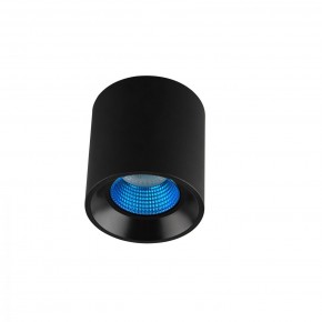 DK3090-BK+CY Светильник накладной IP 20, 10 Вт, GU5.3, LED, черный/голубой, пластик в Покачах - pokachi.mebel24.online | фото
