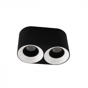DK3096-BW+BK Светильник накладной IP 20, 10 Вт, GU5.3, LED, черно-белый/черный, пластик в Покачах - pokachi.mebel24.online | фото