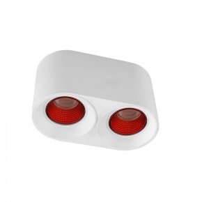 DK3096-WH+RD Светильник накладной IP 20, 10 Вт, GU5.3, LED, белый/красный, пластик в Покачах - pokachi.mebel24.online | фото 1