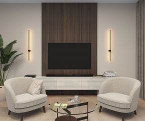 DK5014-BK Бра 1000 мм, 3000К, IP20, 12 Вт, черный, алюминий в Покачах - pokachi.mebel24.online | фото 4