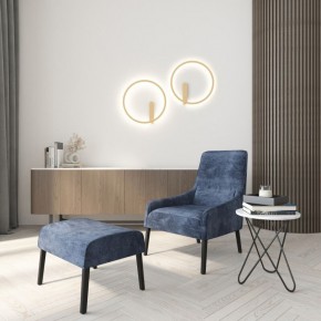 DK5035-SG Бра ROUND со светодиодом, IP20, 24W, 3000/4000/6500K, матовое золото, алюминий в Покачах - pokachi.mebel24.online | фото