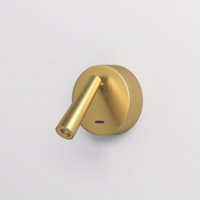 DK5072-SB Бра SHINE WALL со светодиодом, D104*H68, IP20, 3000К, 3W, RA?90, сатинированная латунь, алюминий в Покачах - pokachi.mebel24.online | фото 2